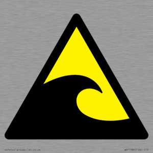W056 Warning: Tsunami hazard zone